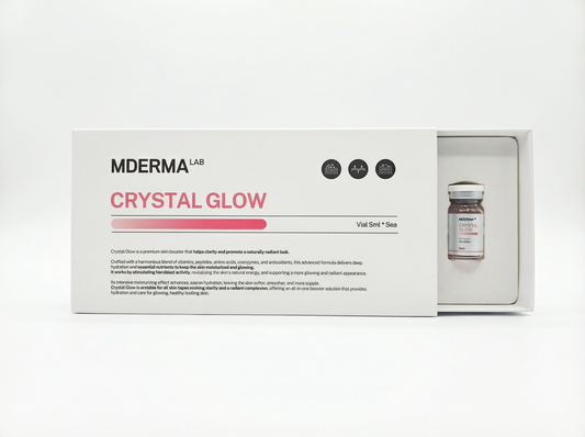 CRYSTAL BOOSTER skin glow and texture refining cosmetic skin booster bottle