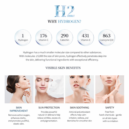 Whitening Mask (H2) | H2 Hydrogen-Infused Hydrogel Mask